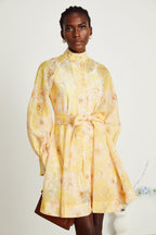 Pénélope kuşaklı mini elbise