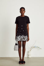 Rachel kristal mini elbise