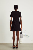 Rachel kristal mini elbise