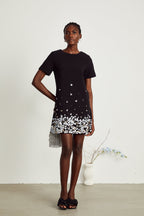 Rachel kristal mini elbise