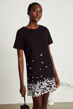 Rachel kristal mini elbise