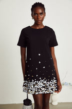 Rachel kristal mini elbise