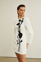 Vanessa süslemeli mini elbise