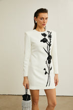 Vanessa süslemeli mini elbise