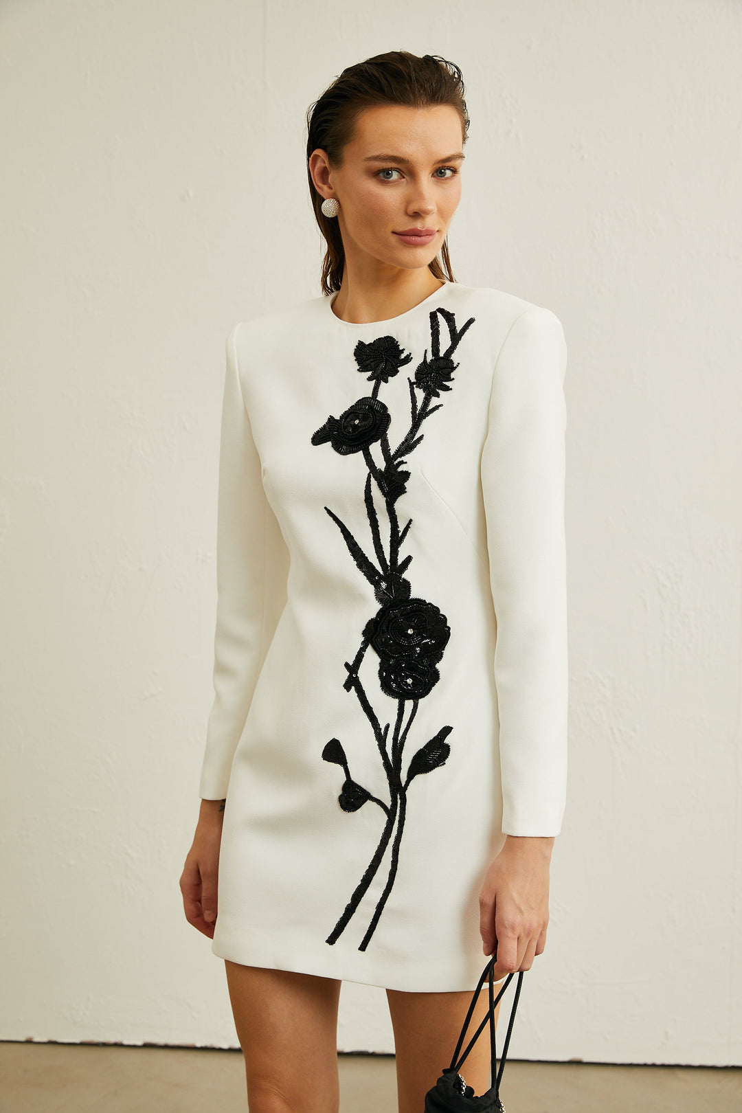 Vanessa süslemeli mini elbise