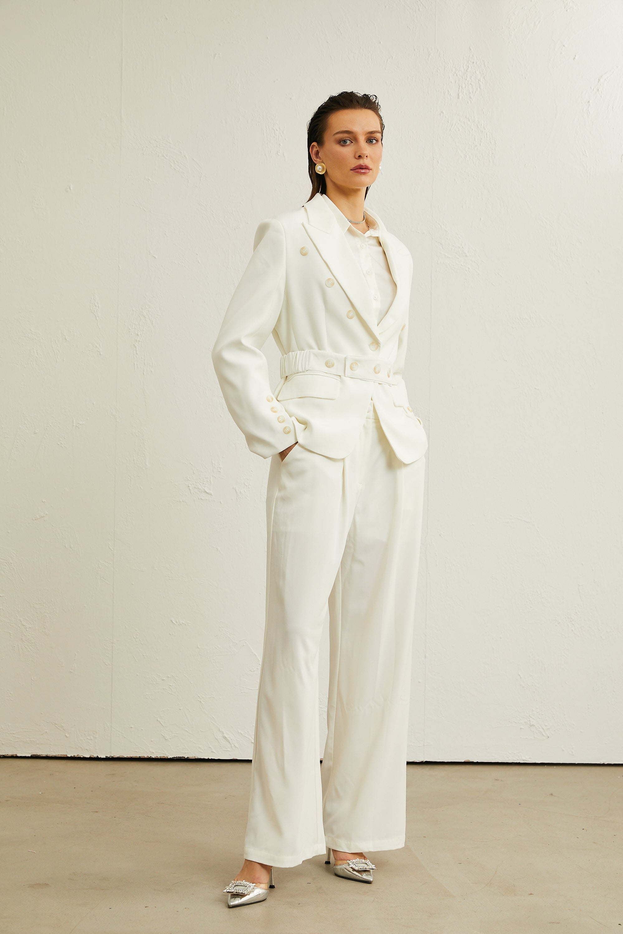 Isolde düğmeli blazer ceket