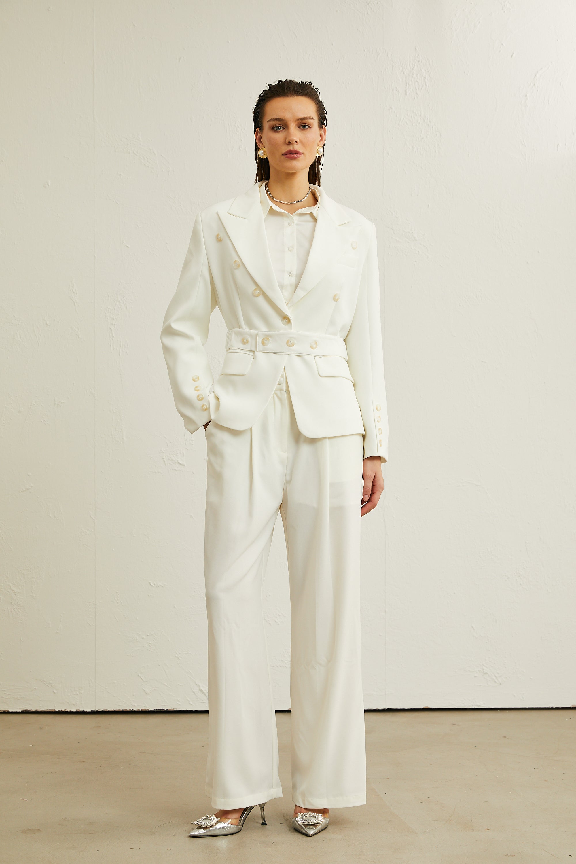 Isolde düğmeli blazer ceket