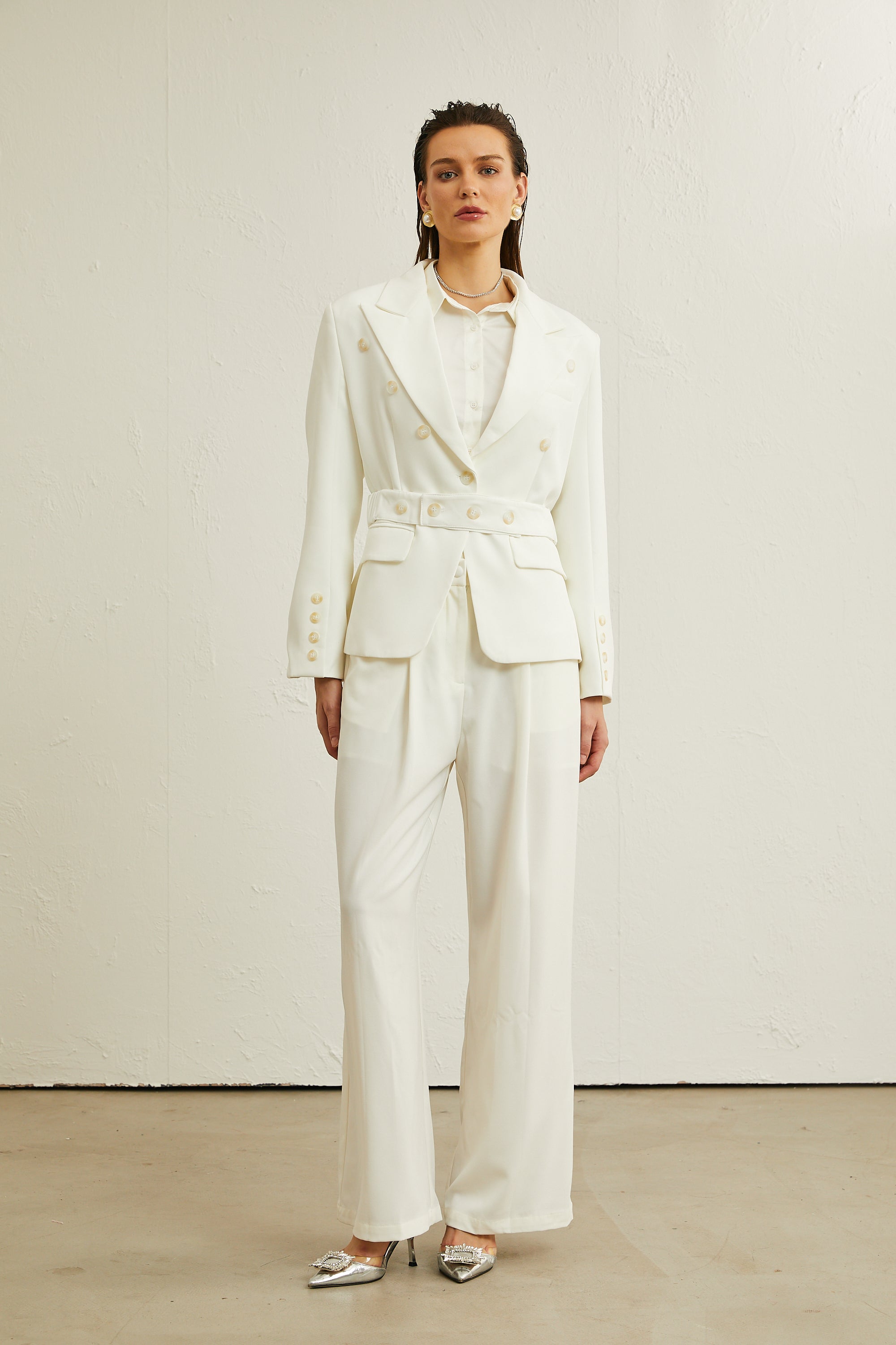 Isolde düğmeli blazer ceket