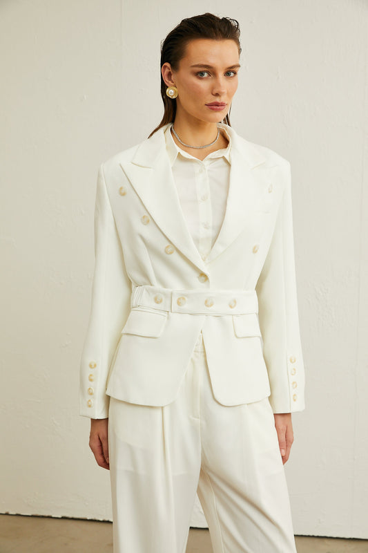 Isolde düğmeli blazer ceket