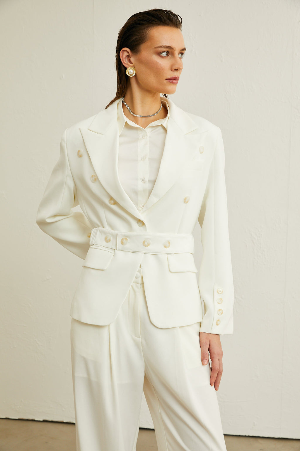 Isolde düğmeli blazer ceket