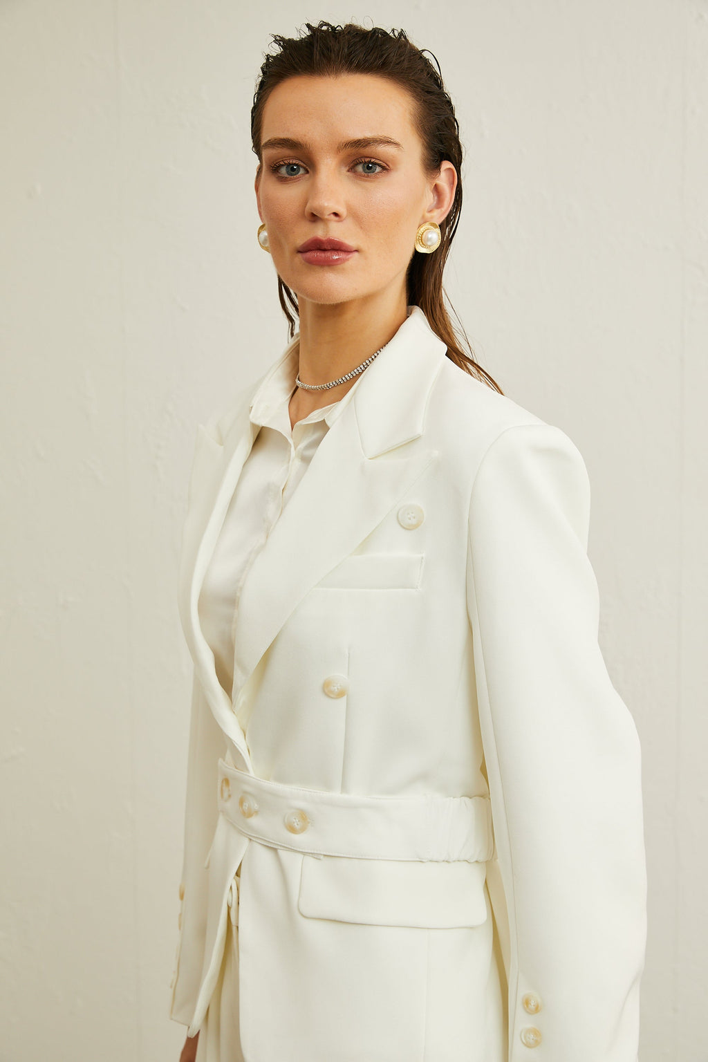 Isolde düğmeli blazer ceket