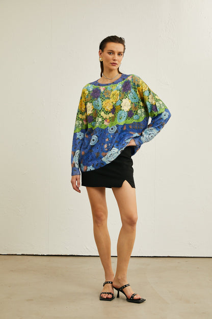 Nuria desenli kazak