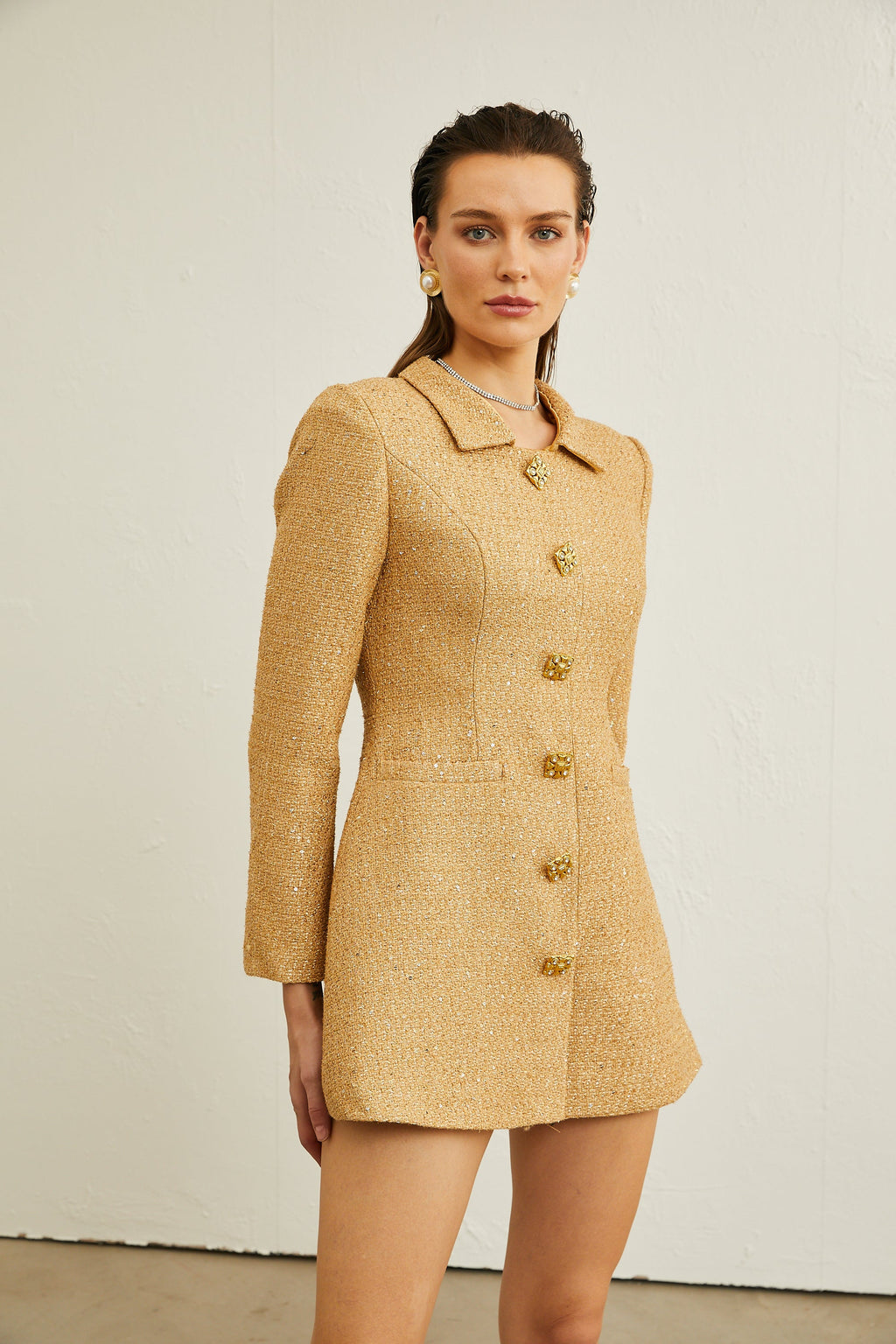 Morgane tüvit mini elbise