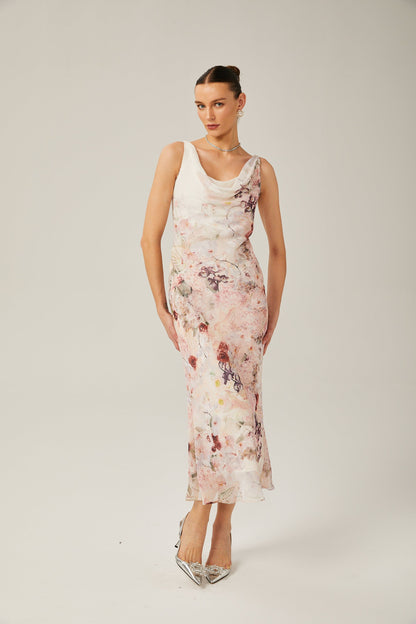 Kassandra midi elbise