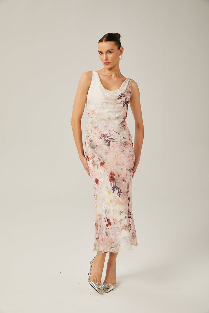 Kassandra midi elbise