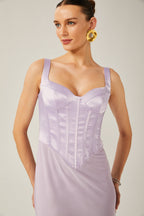 Kamelina midi elbise