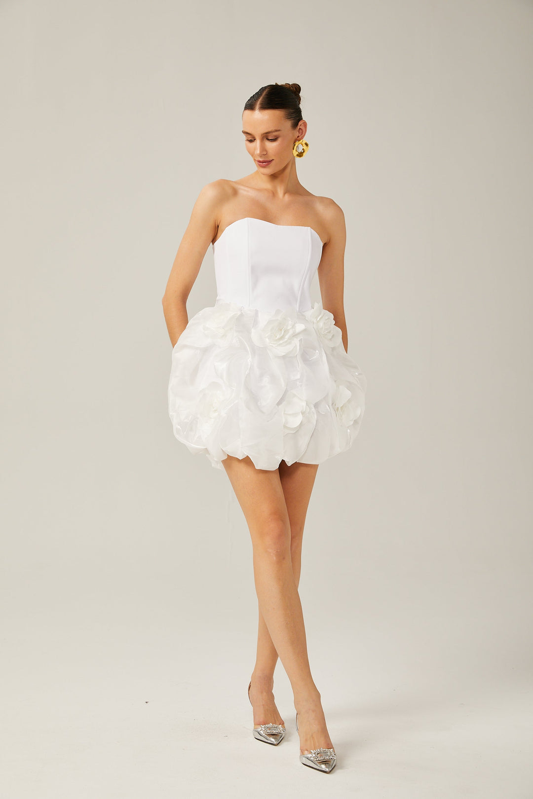 Thérèse 3D korse mini elbise