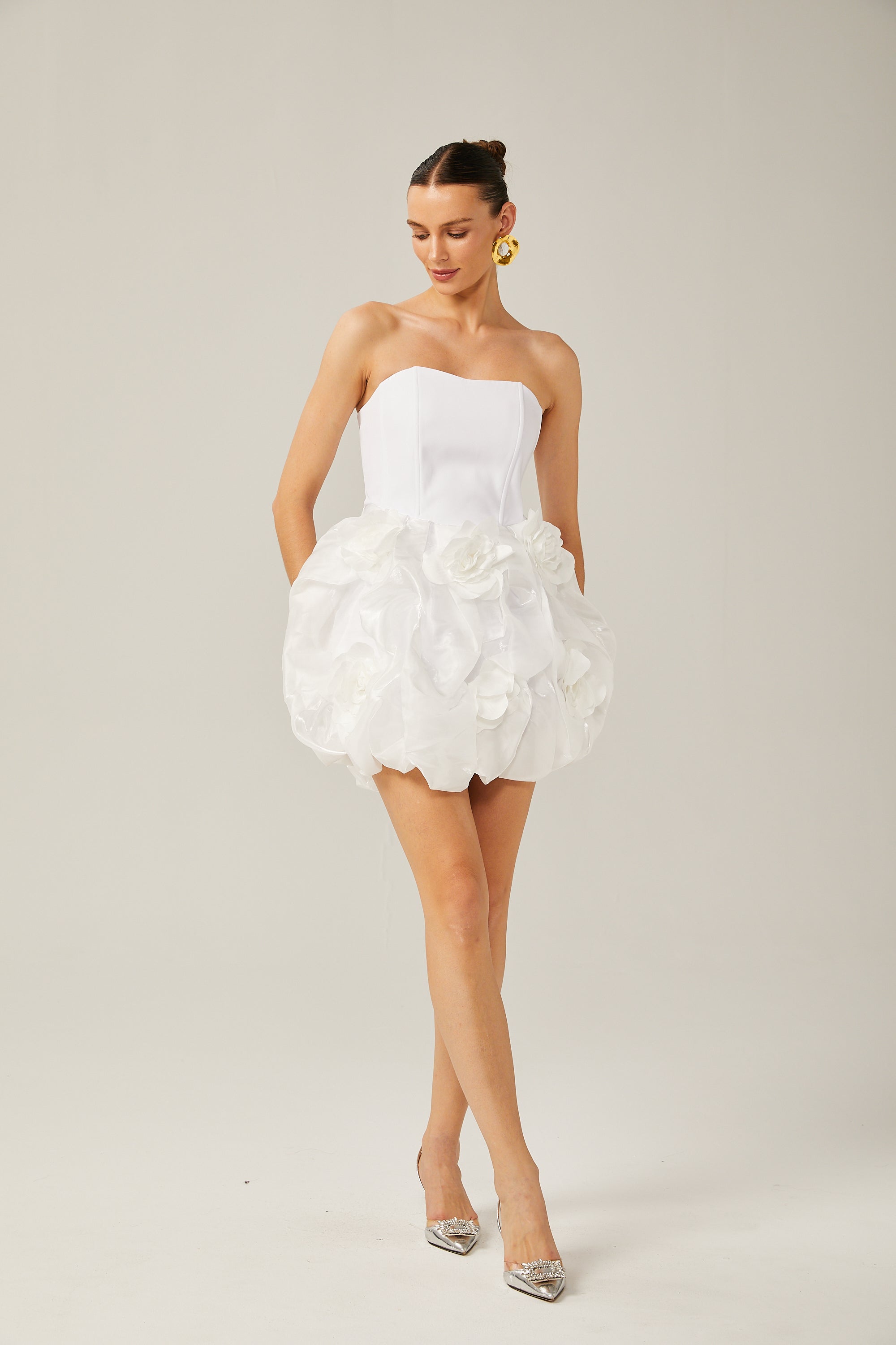 Thérèse 3D korse mini elbise