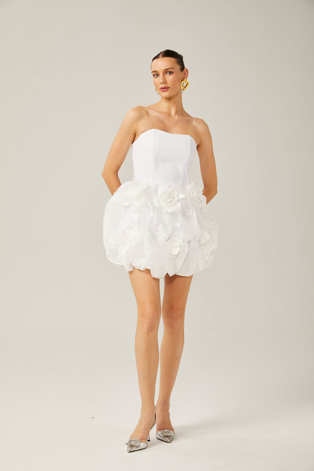 Thérèse 3D korse mini elbise