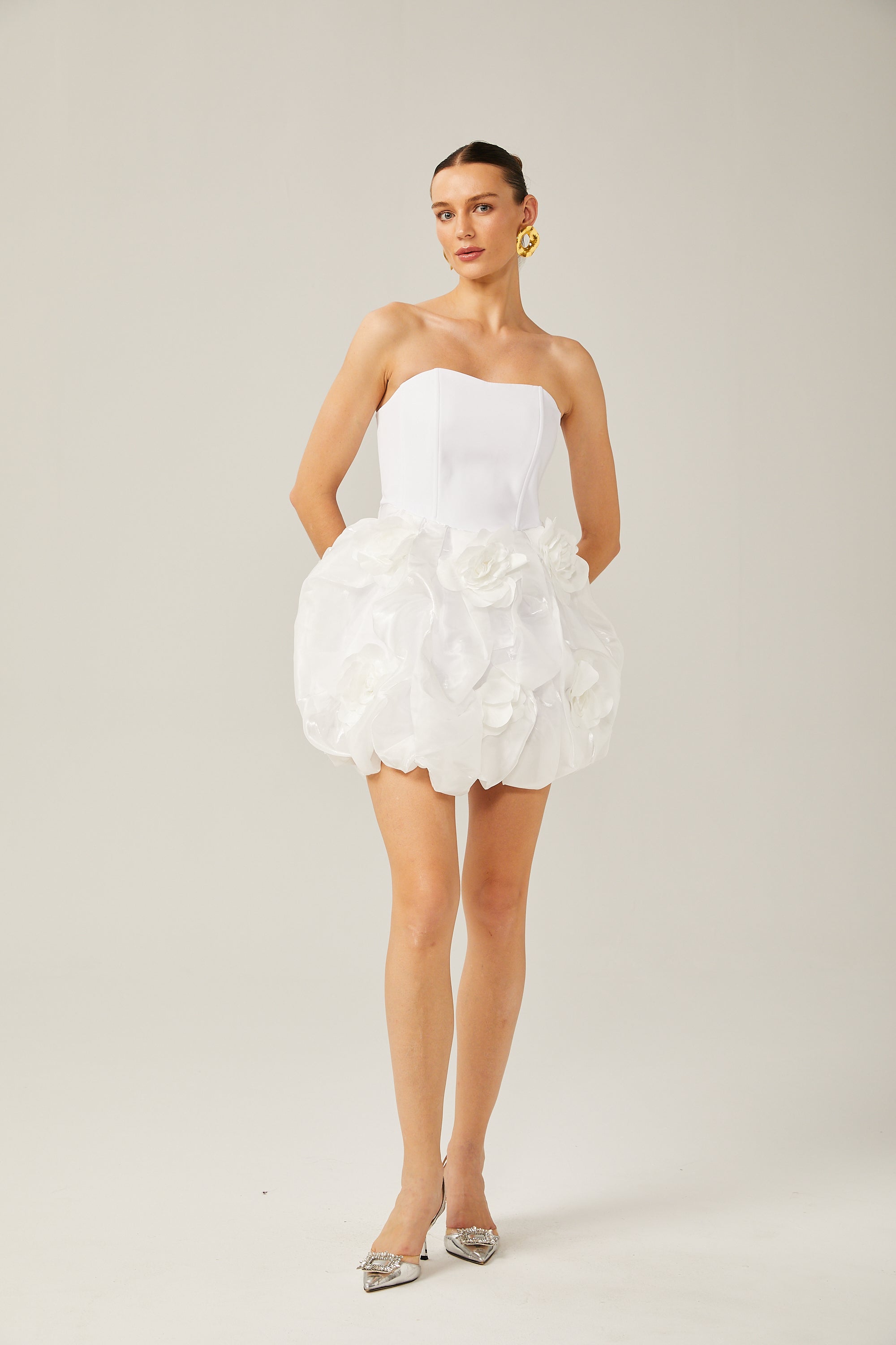 Thérèse 3D korse mini elbise