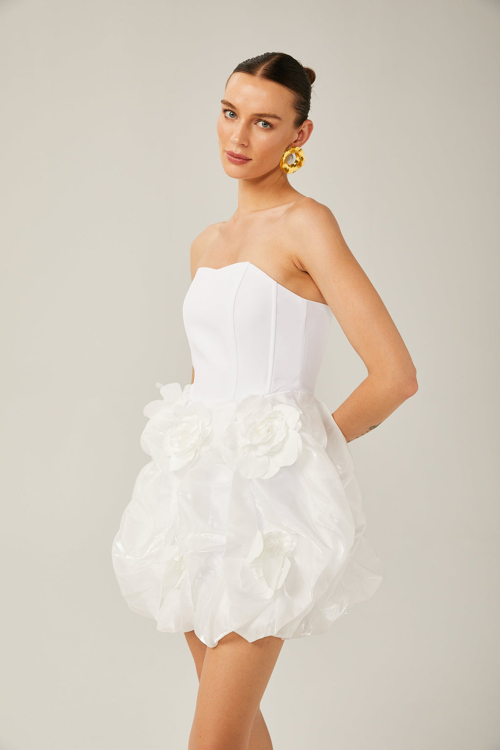 Thérèse 3D korse mini elbise
