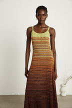 Delphine örme midi elbise