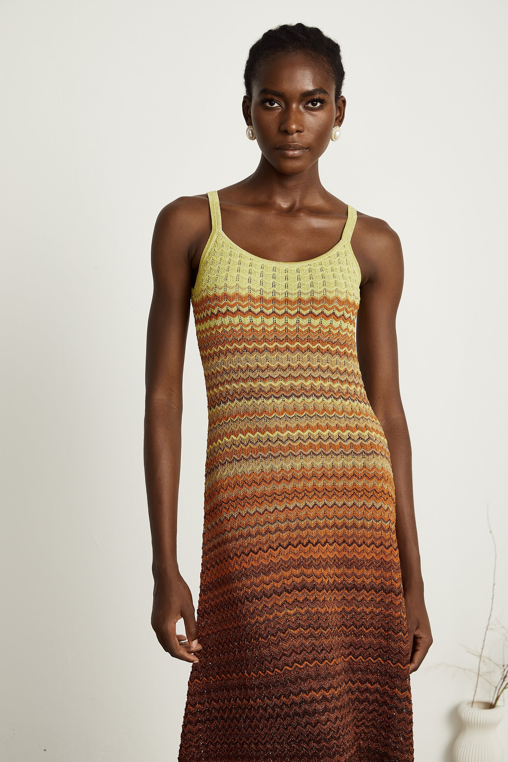 Delphine örme midi elbise