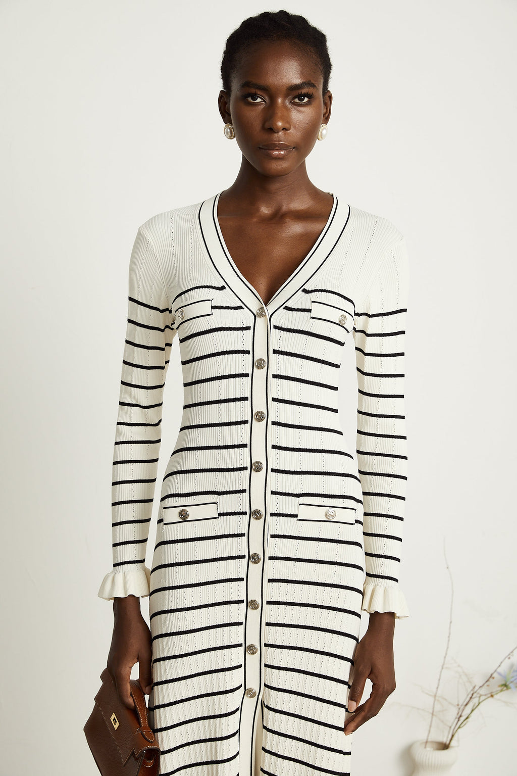 Liana etekli midi elbise