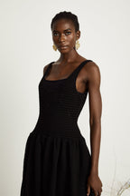 Clotilde tığ midi elbise