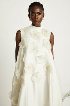 Émilie aplike maksi elbise