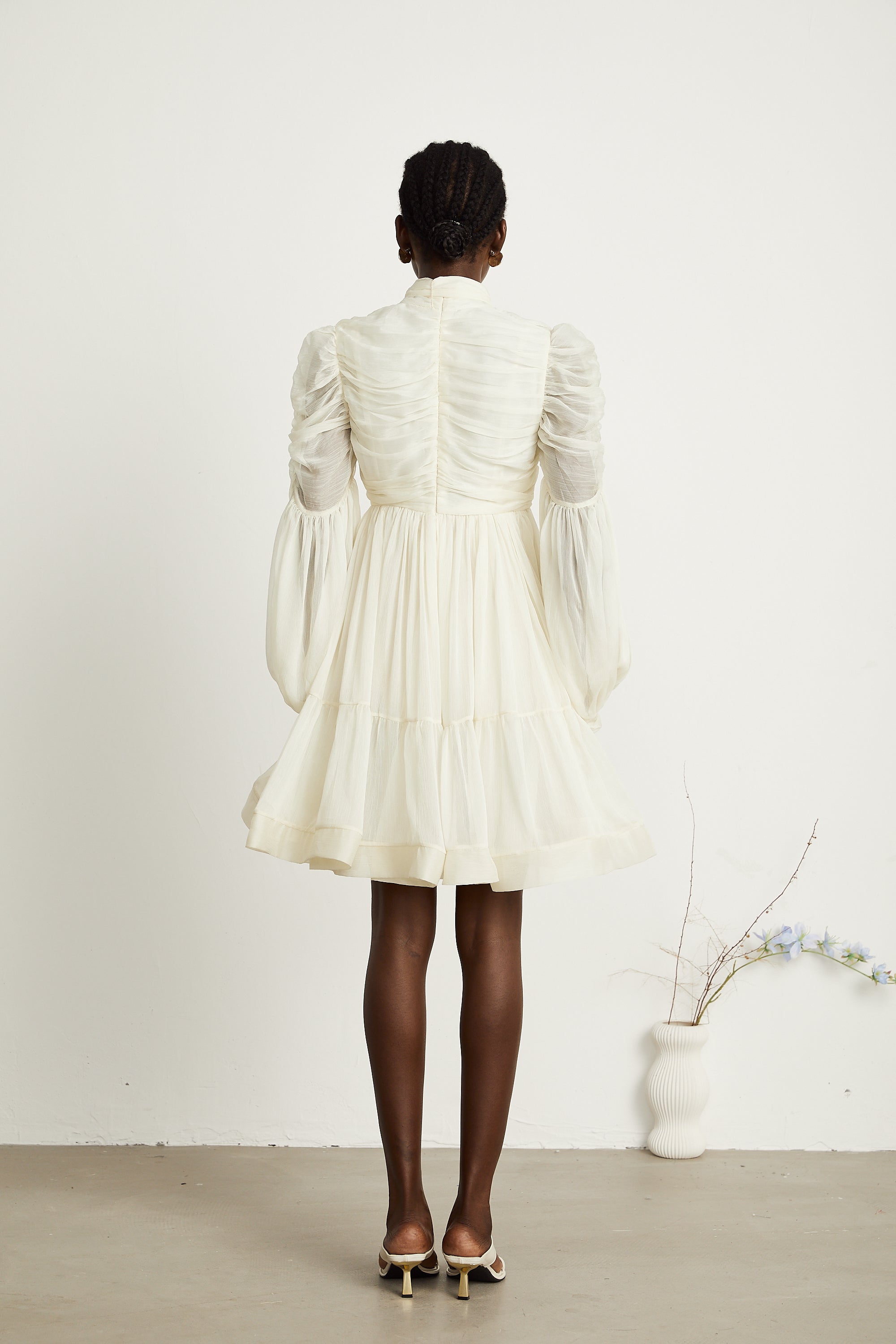 Thibaulte tül mini elbise