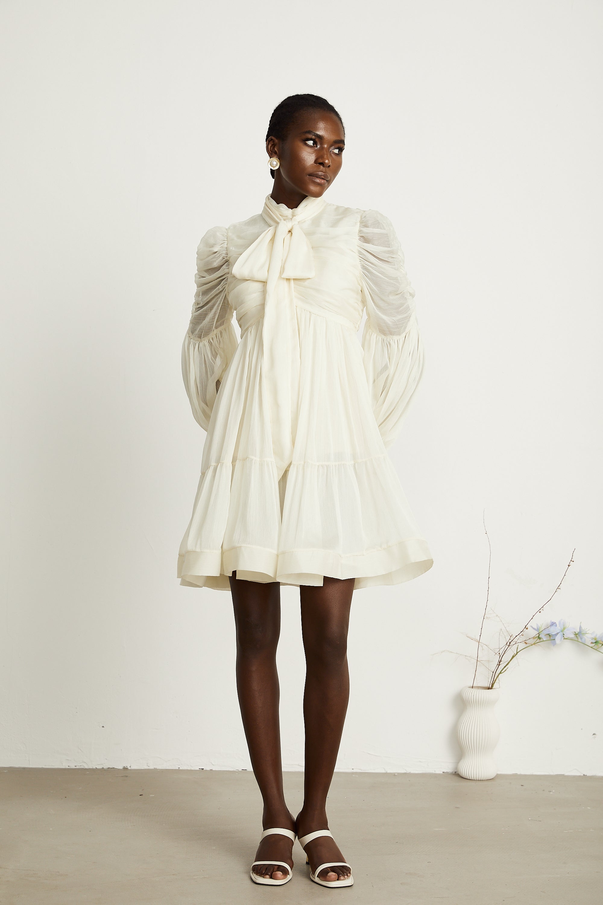 Thibaulte tül mini elbise