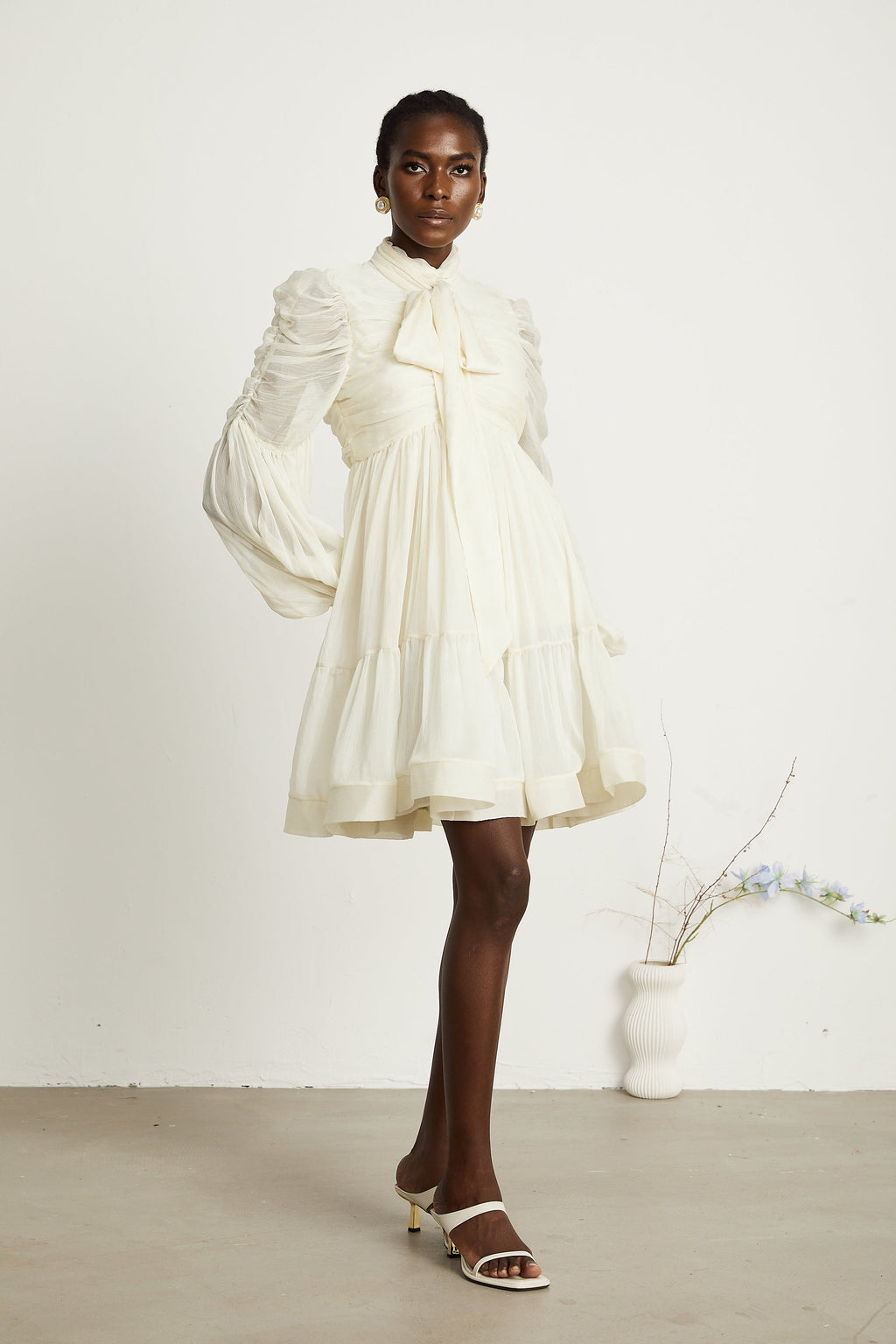 Thibaulte tül mini elbise