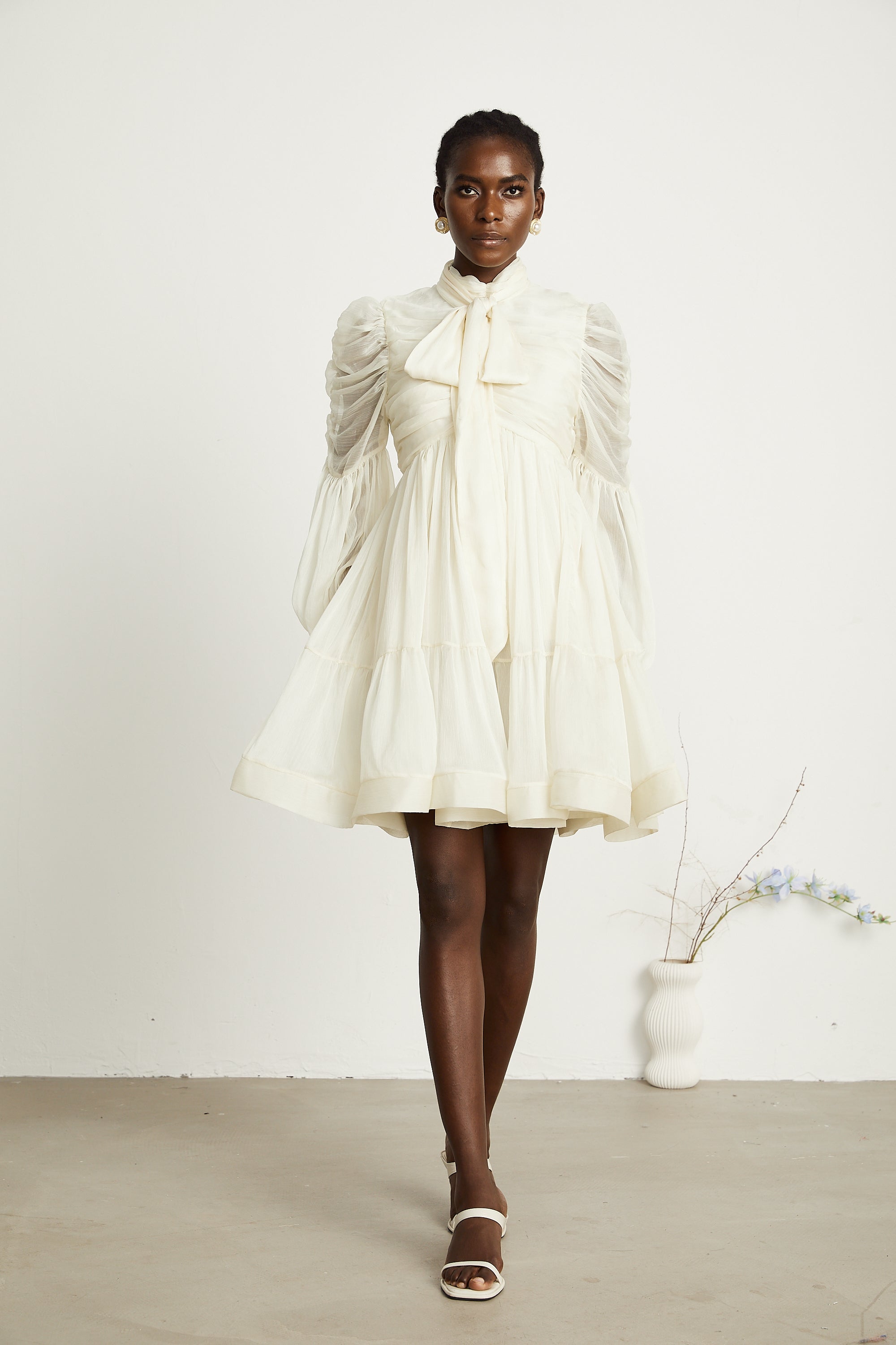 Thibaulte tül mini elbise