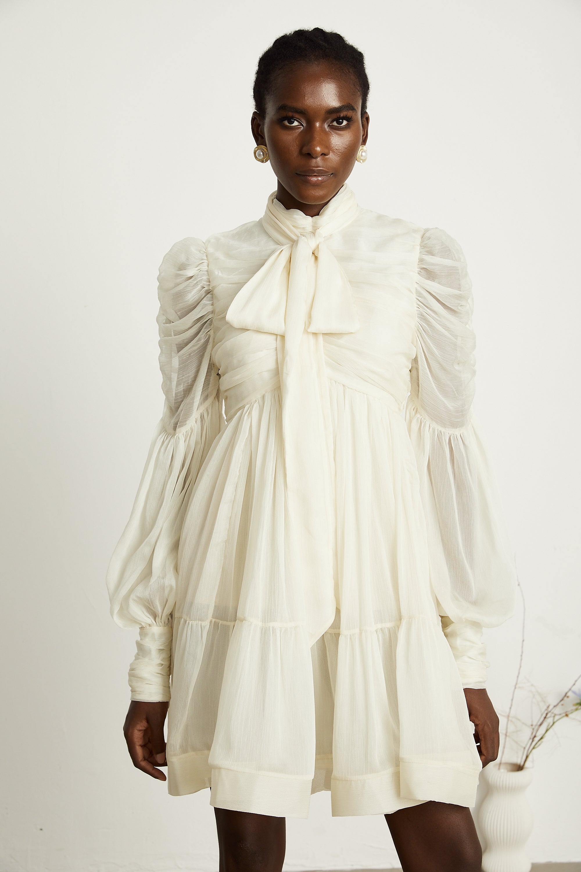 Thibaulte tül mini elbise