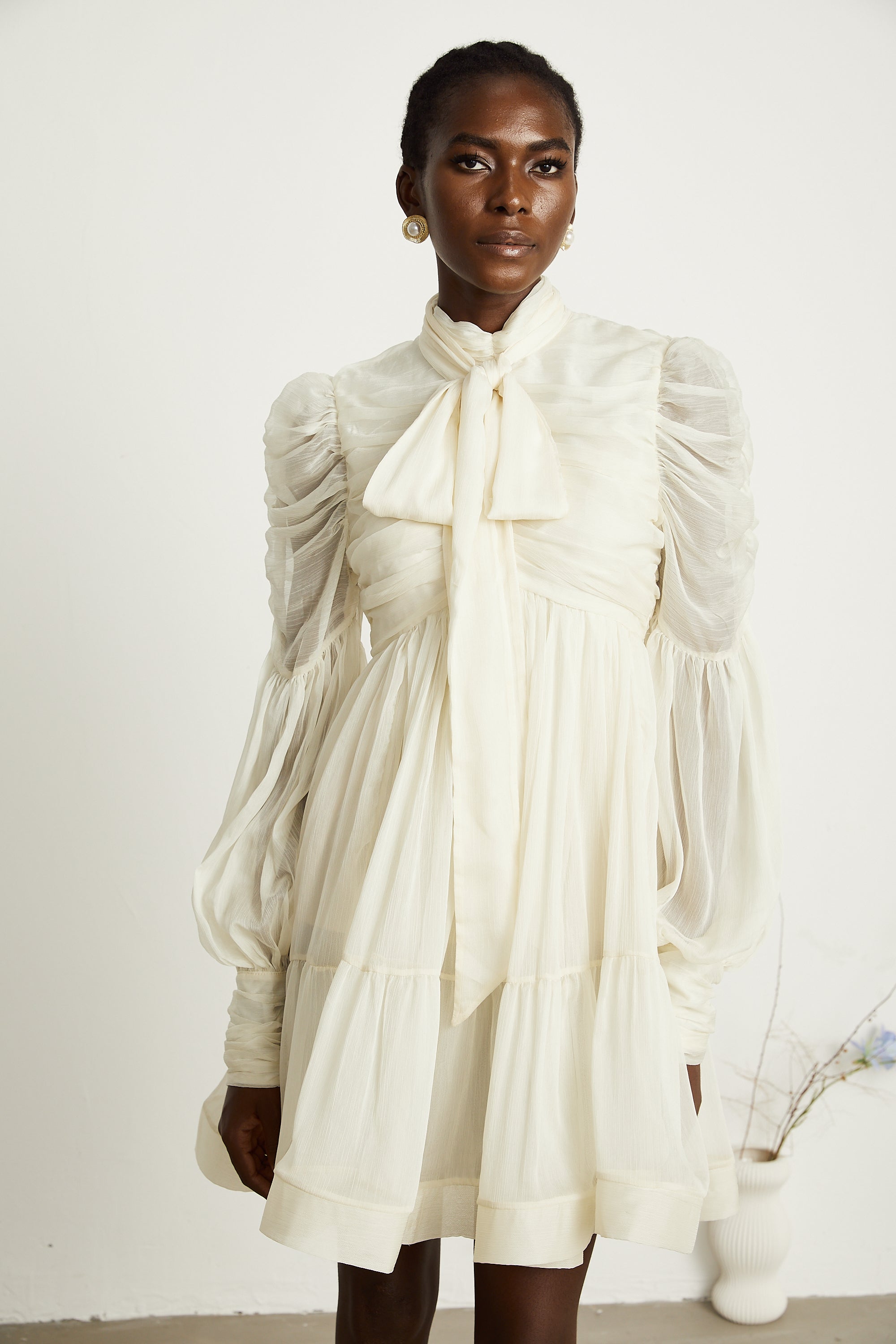 Thibaulte tül mini elbise