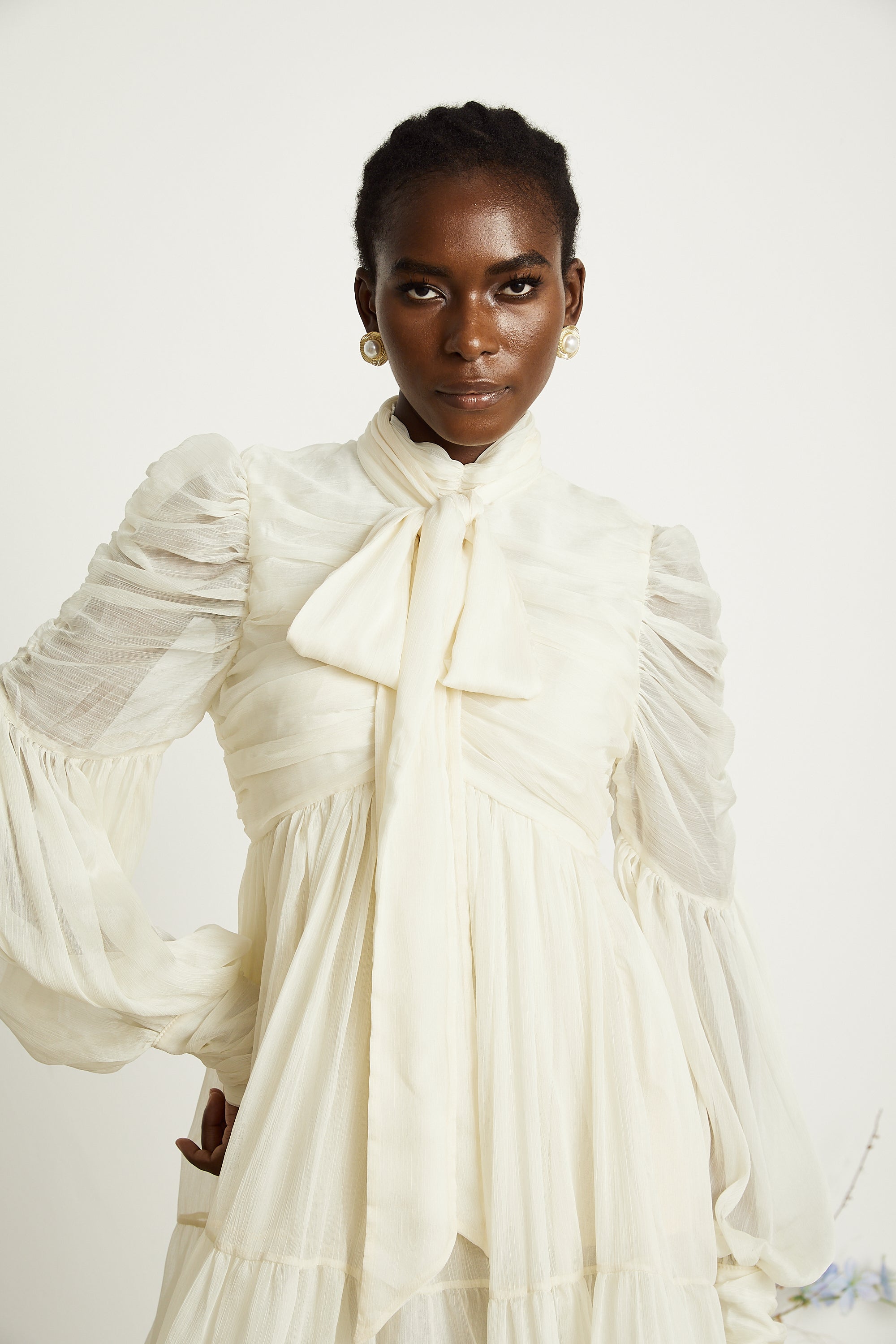 Thibaulte tül mini elbise