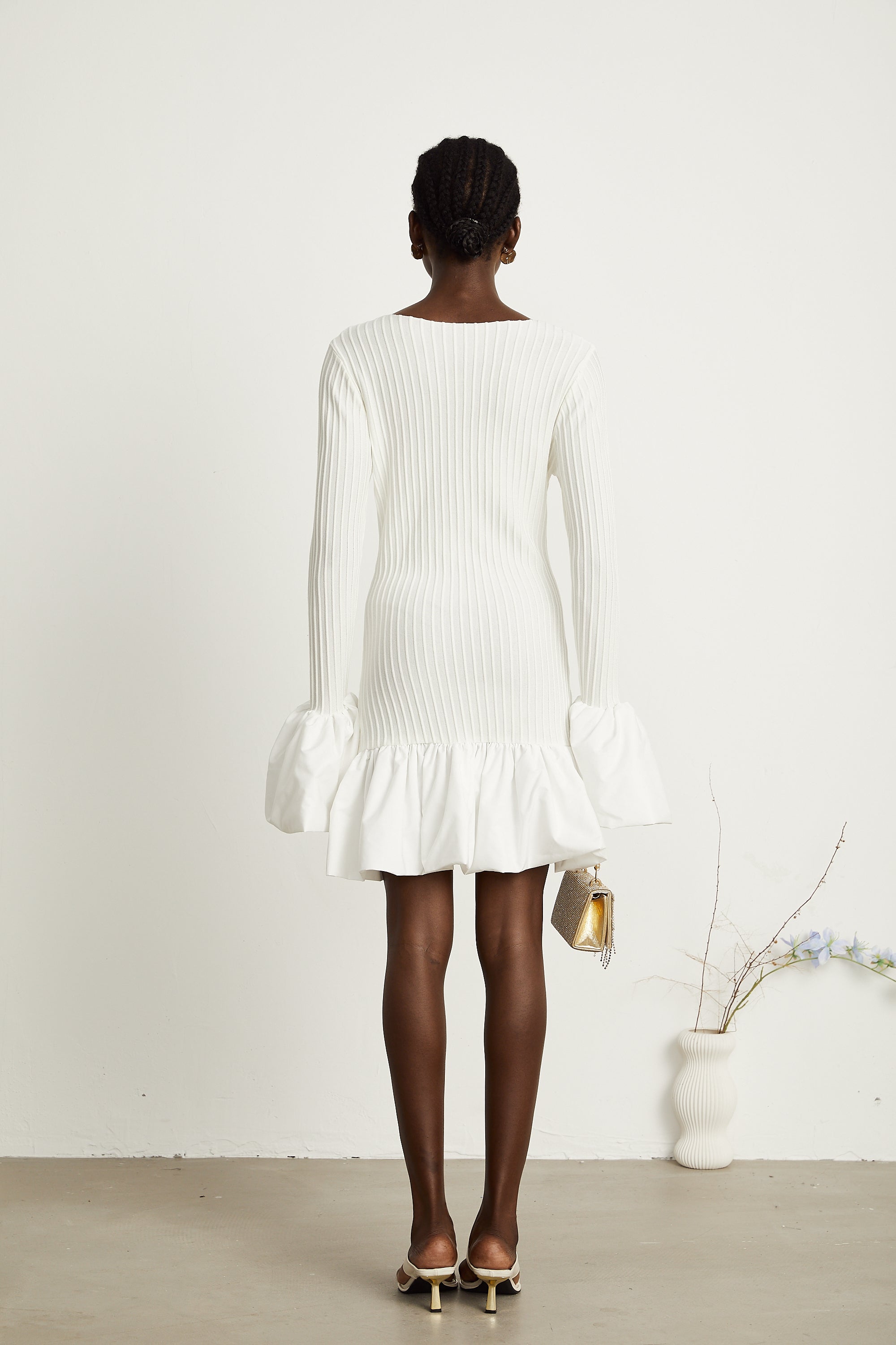 Gabriela örgü mini elbise