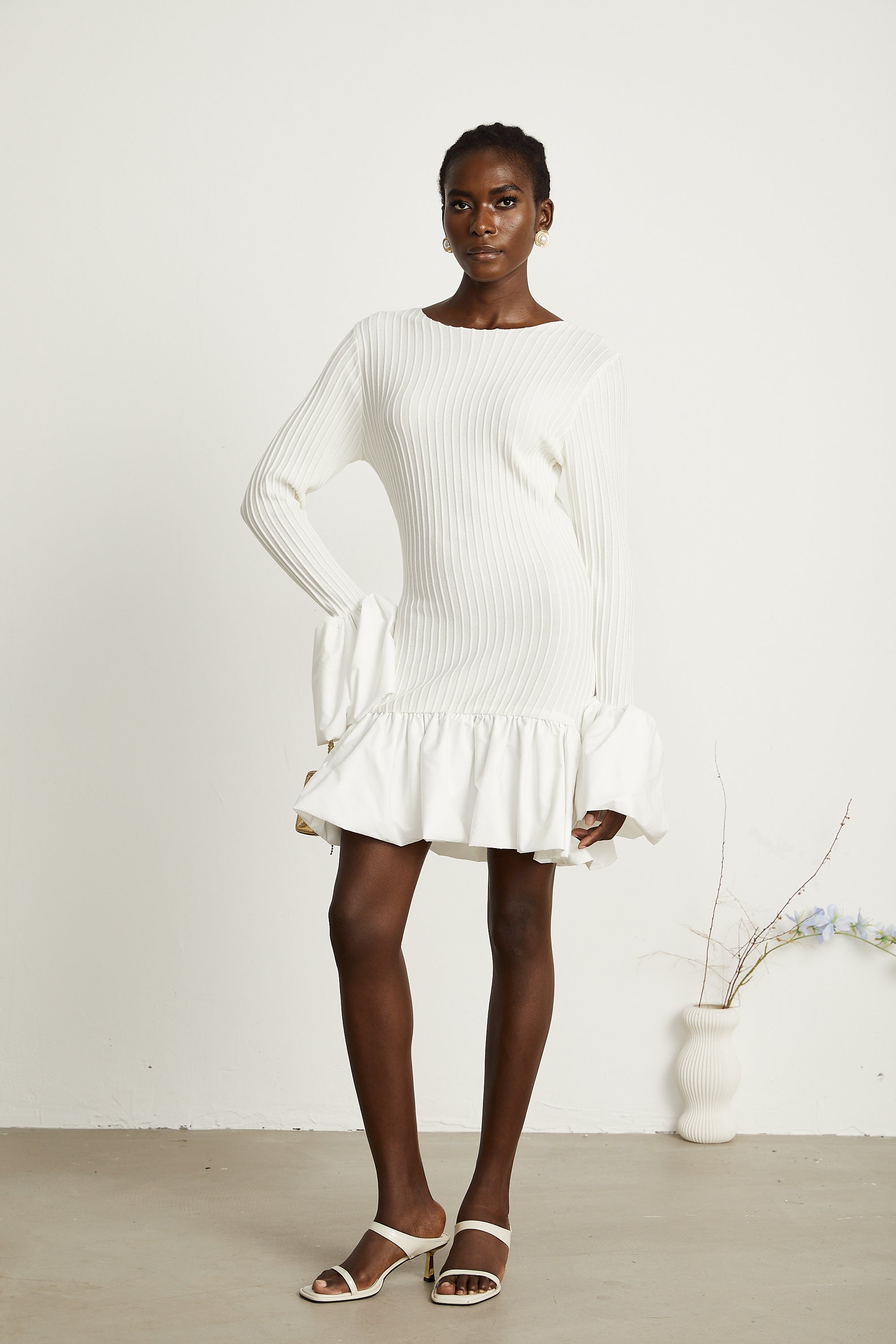 Gabriela örgü mini elbise