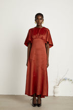 Zoé pelerin maksi elbise