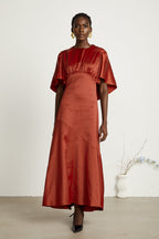 Zoé pelerin maksi elbise