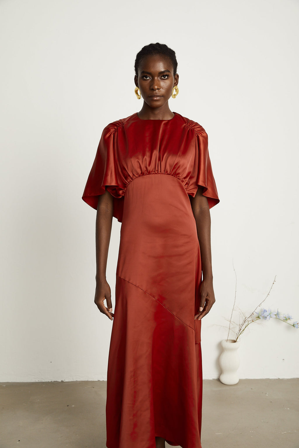 Zoé pelerin maksi elbise