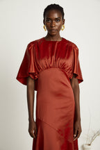 Zoé pelerin maksi elbise