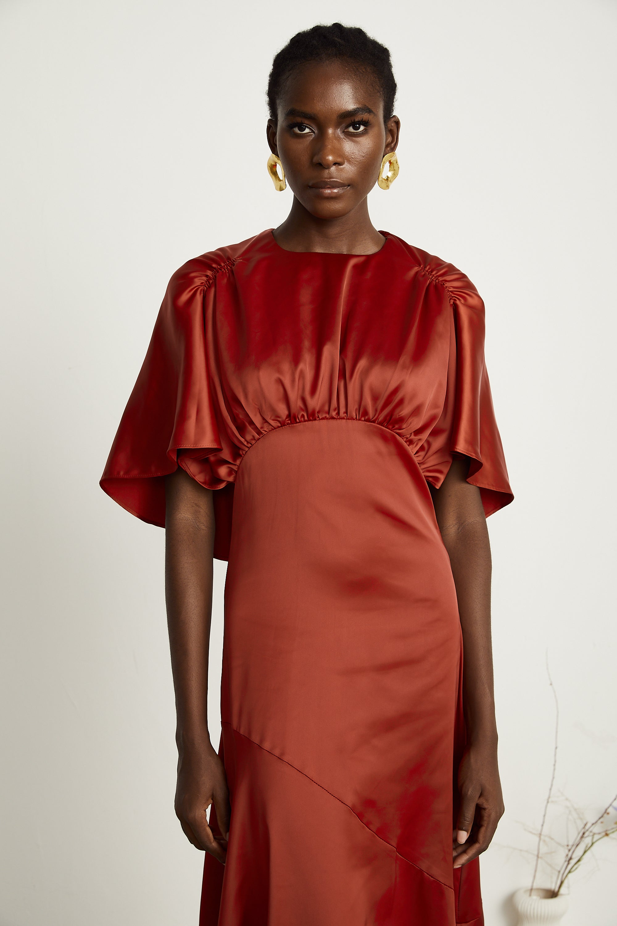 Zoé pelerin maksi elbise