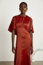 Zoé pelerin maksi elbise