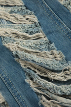 Straplez Denim mini Elbise