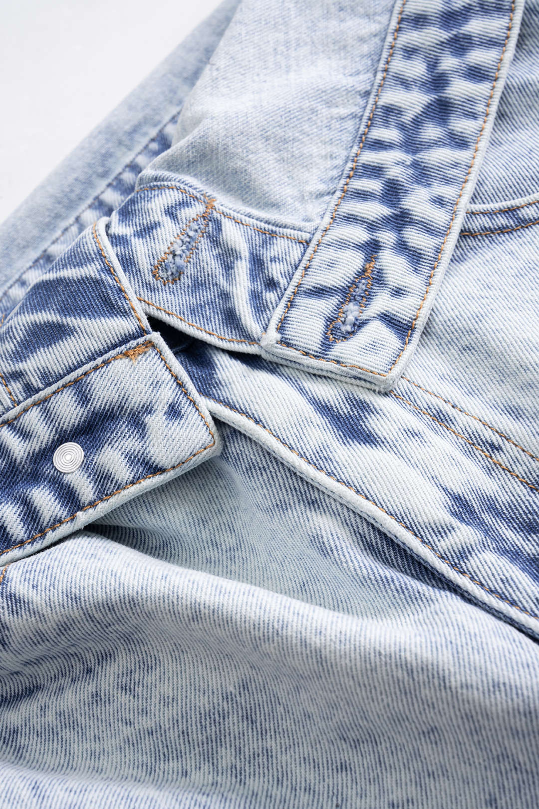 Denim Yüksek Bel Şort