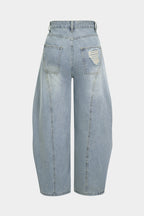 Denim Barrel Kot