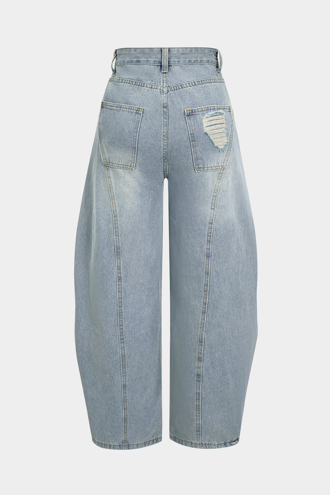 Denim Barrel Kot
