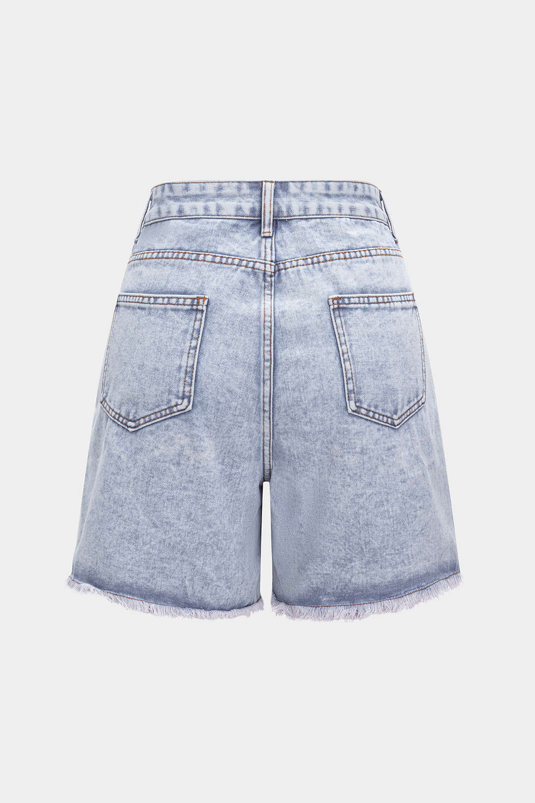 Denim Yüksek Bel Şort